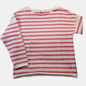 Liam Women’s Knit Raw Hem Striped Sweater Size Small EUC